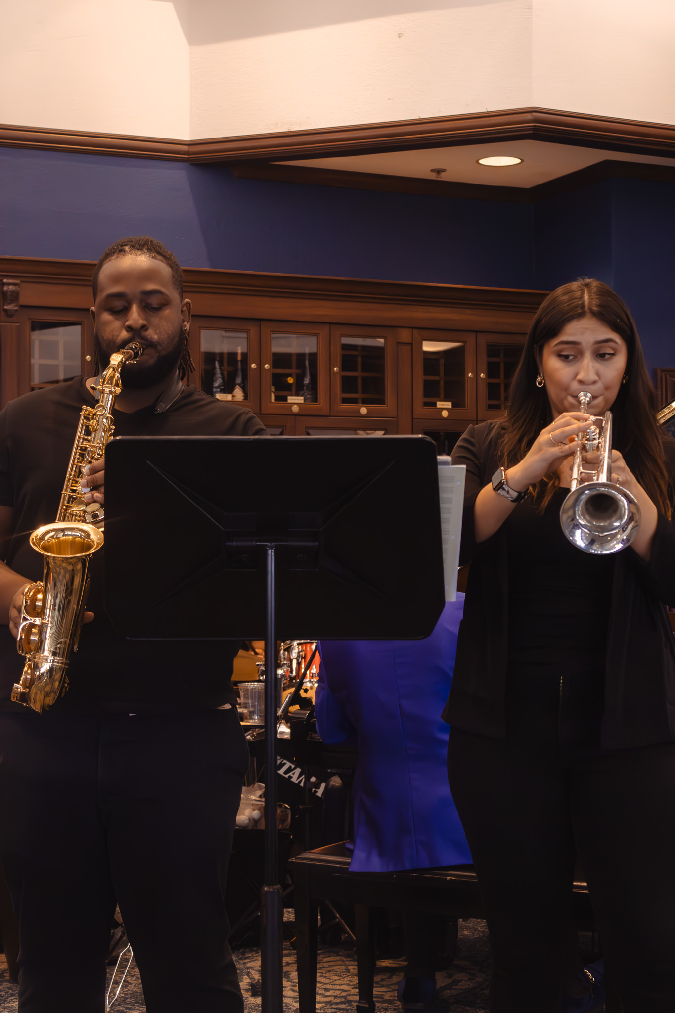 Saxophone and trumpet duo